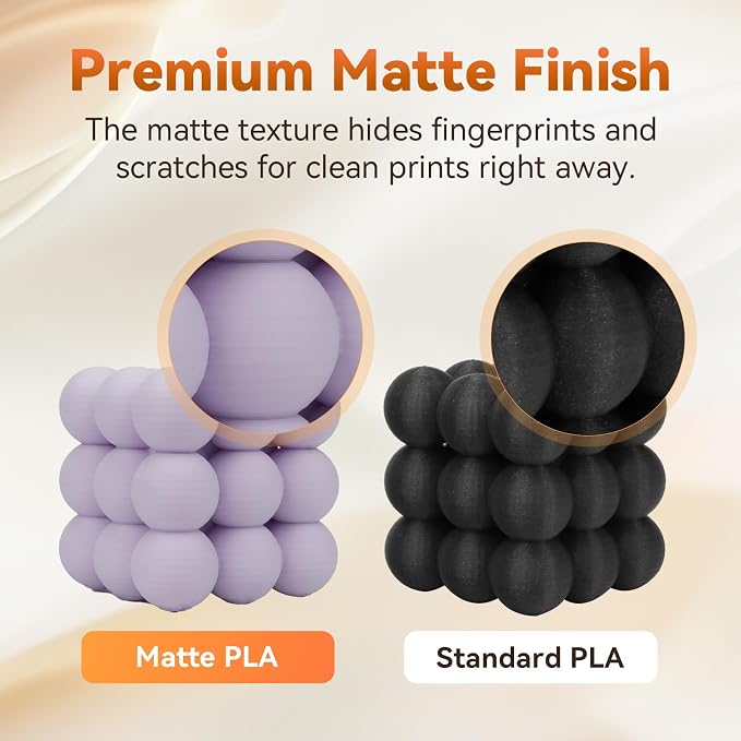 FLASHFORGE PLA Filament 1.75mm +/- 0.02mm, Matte Purple 3D Printer Filament 1kg - Image 4