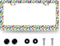 Flip Flops License Plate Frame Beach License Plate Holder Stainless Steel by RNKATIH