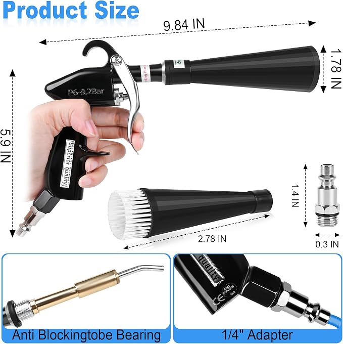 Air Blow Gun Car Detailing Dry Cleaning Gun High Pressure Cleaning Tool - Image 2