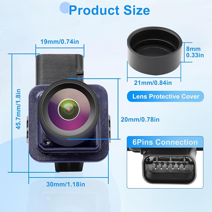 Backup Camera Compatible with Ford Fusion 2013 2014 2015 2016 Parking Assist - Image 7