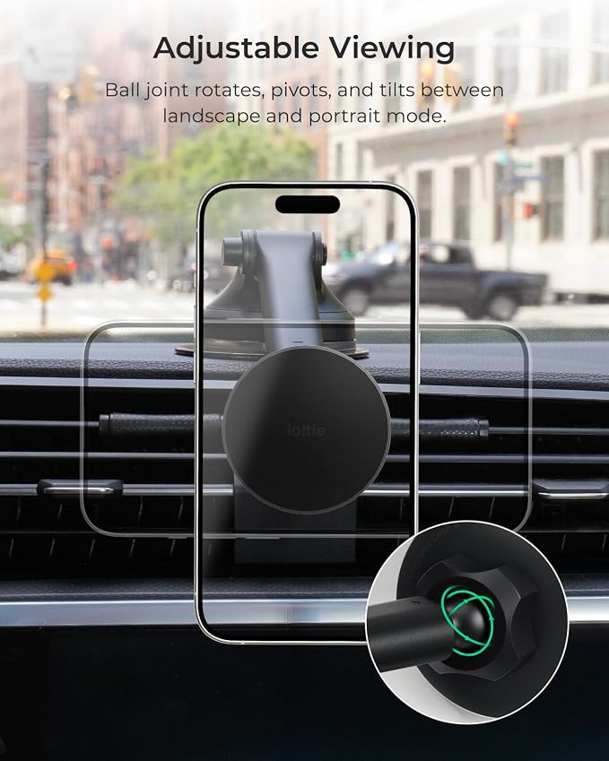 iOttie iTap 3 Magnetic Dash & Windshield Mount Car Phone Holder - Image 6
