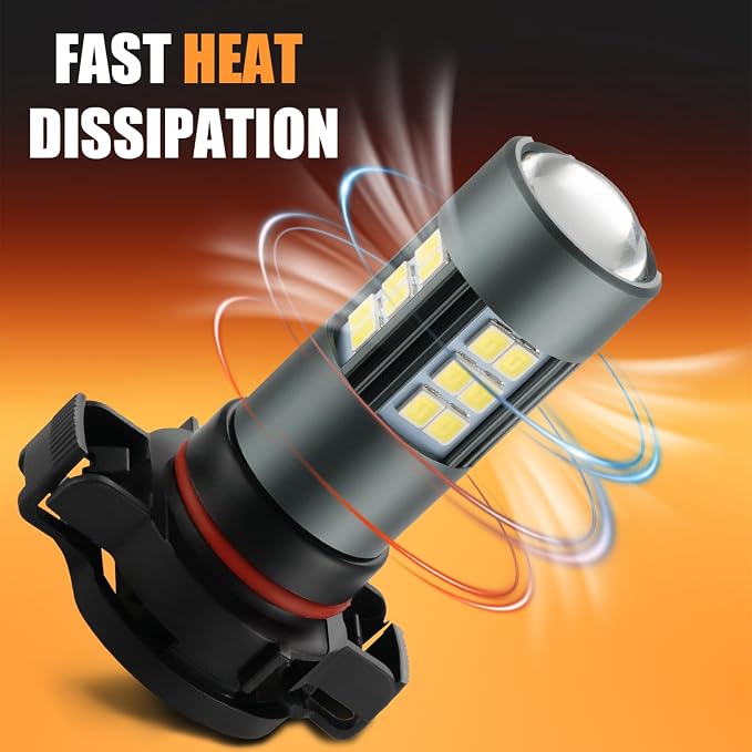 2504 LED Bulbs, PSX24W 12276 Fog Light 6500K Cool White - Image 7
