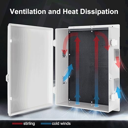 Outdoor Electrical Junction Box, ABS Water Resistant Enclosure - Image 4