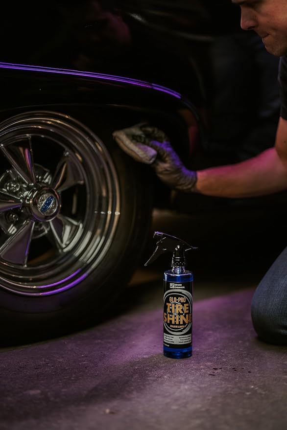 Glo-Pro Tire Shine, 128 oz, 1 Gallon, High Gloss Tire Dressing, Professional - Image 8