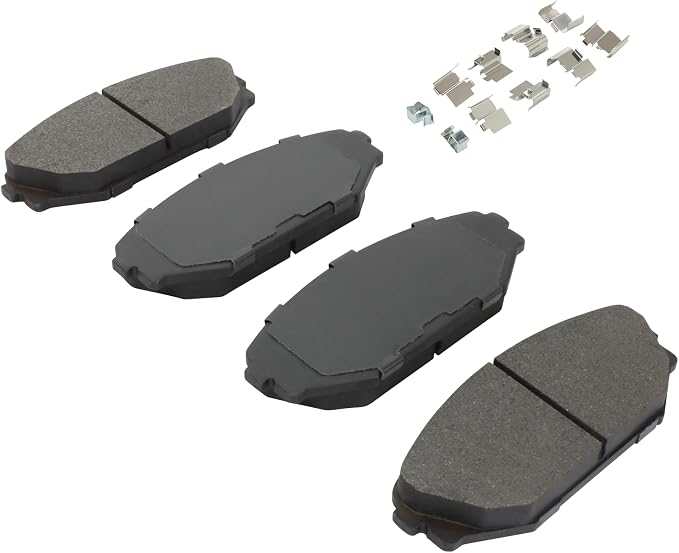 Premium Semi-Metallic Front Brake Pads Compatible - Image 2