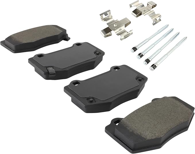 Premium Semi-Metallic Rear Brake Pads Compatible - Image 2