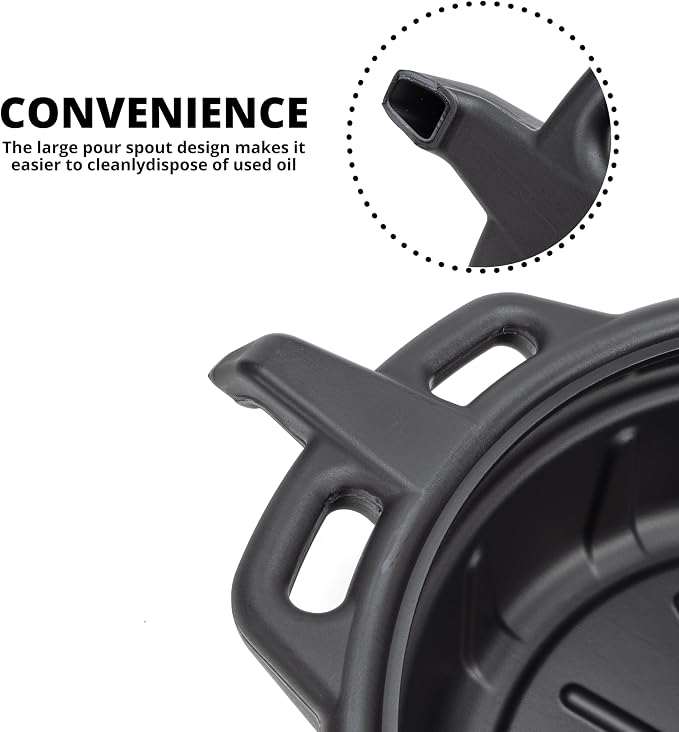 NEIKO 20760A Large Oil Drain Pan, 4 Gallon Capacity, Motor Oil Drip Catcher Pan - Image 5