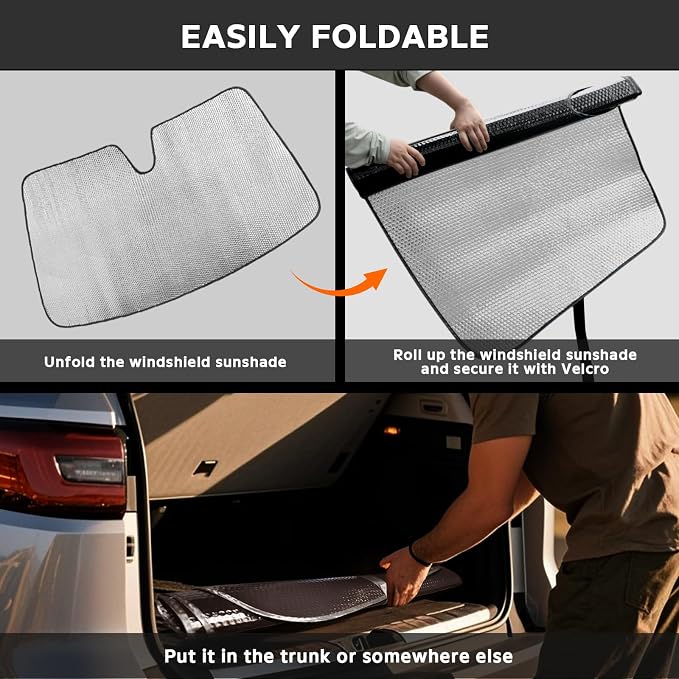 Windshield Sun Shade for Volvo XC90 2016-2025 - Image 6