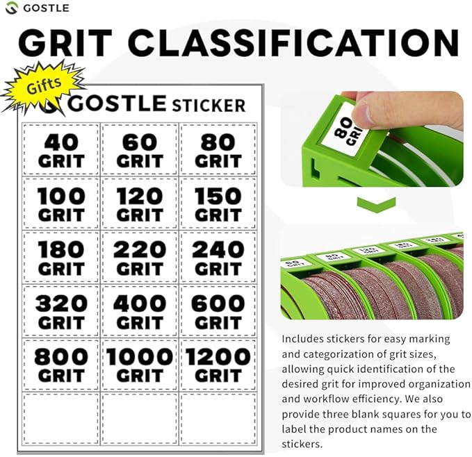 5 Inch Professional Sanding Discs Tool Storage Boxes Set - Image 5