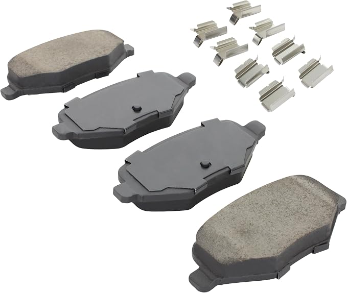 Premium Semi-Metallic Rear Brake Pads Compatible - Image 2