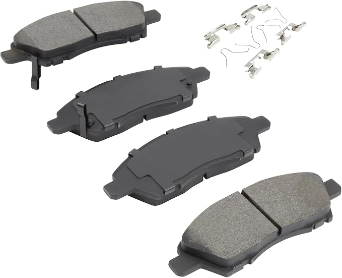 Premium Semi-Metallic Front Brake Pads Compatible - Image 2