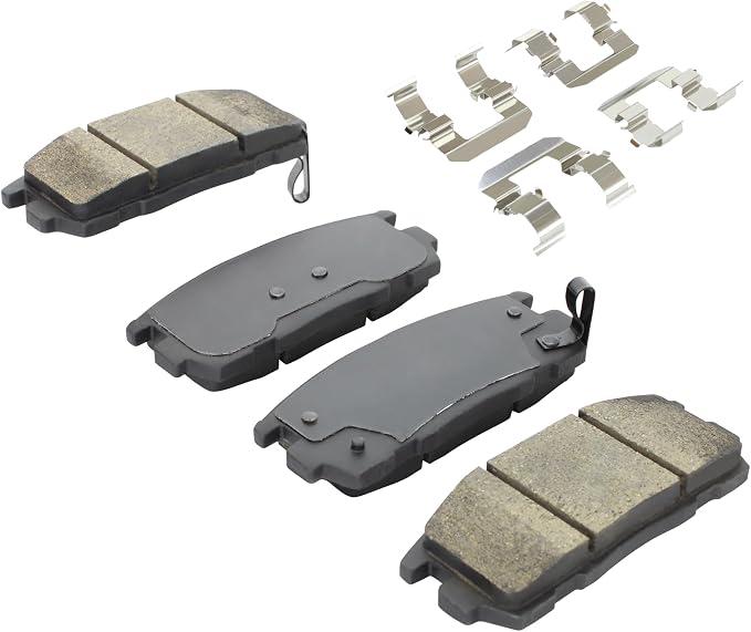 Premium Semi-Metallic Rear Brake Pads Compatible - Image 2