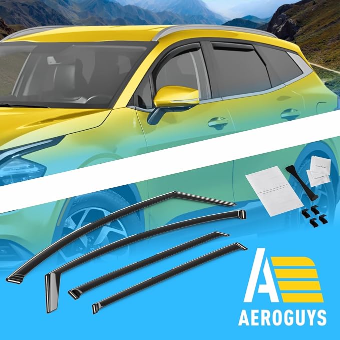 Extra Durable Window Deflectors in-Channel Window Visors Rain Guards Fit - Image 8