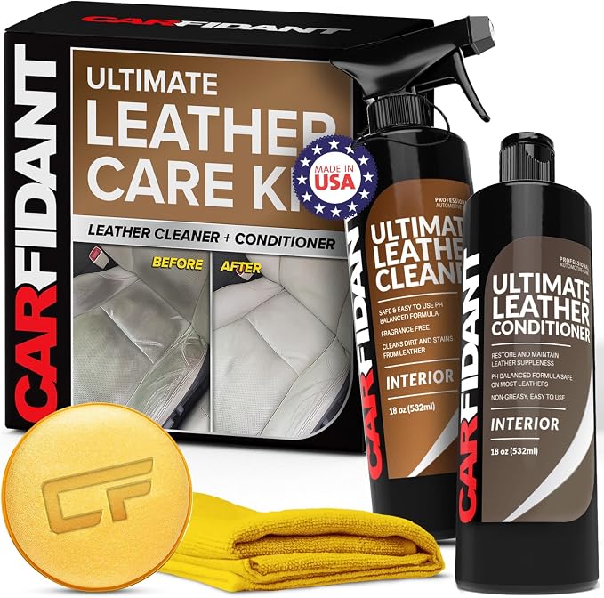 Carfidant Leather Cleaner & Conditioner Kit by Carfidant