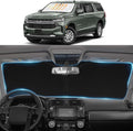 Windshield Sun Shade Sunshade for 2021-2023 2024 2025 Chevrolet Chevy Suburban by SLOGENTO