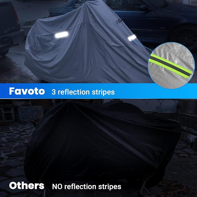 Favoto Motorcycle Cover Waterproof Outdoor - Image 4