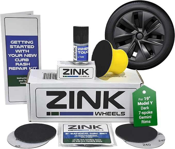 Premium Tesla Wheel Curb Rash Repair Kit by ZinkWheels