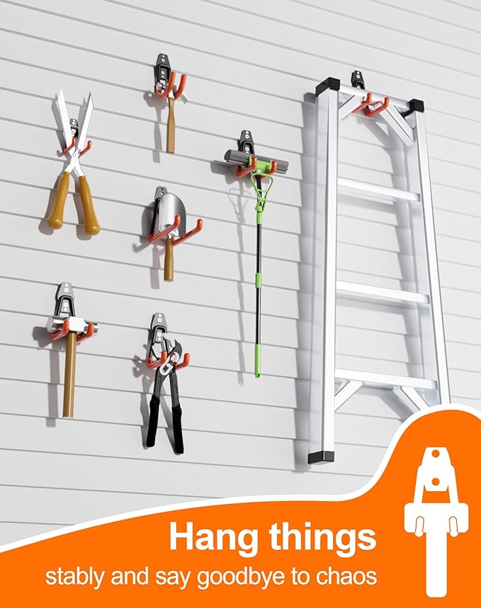 QcoQce 10 Pack Garage Hooks Heavy Duty, Wall Mount Utility Hooks - Image 5