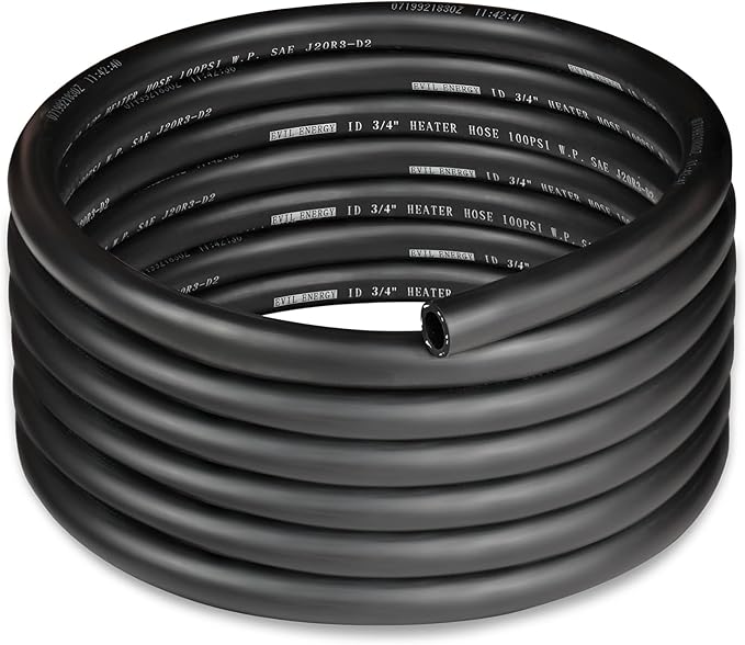 EVIL ENERGY 3/4" Heater Hose Coolant Radiator Straight 100PSI SAE 20R3 15FT by EVILENERGY