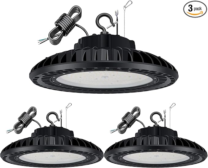 3 Pack 300W LED High Bay Light, UL&DLC Listed 41000LM Dimmable UFO High Bay LED by YELLORE-Professionalledlightsmanufacturerspecializingincommercialandindustriallighting
