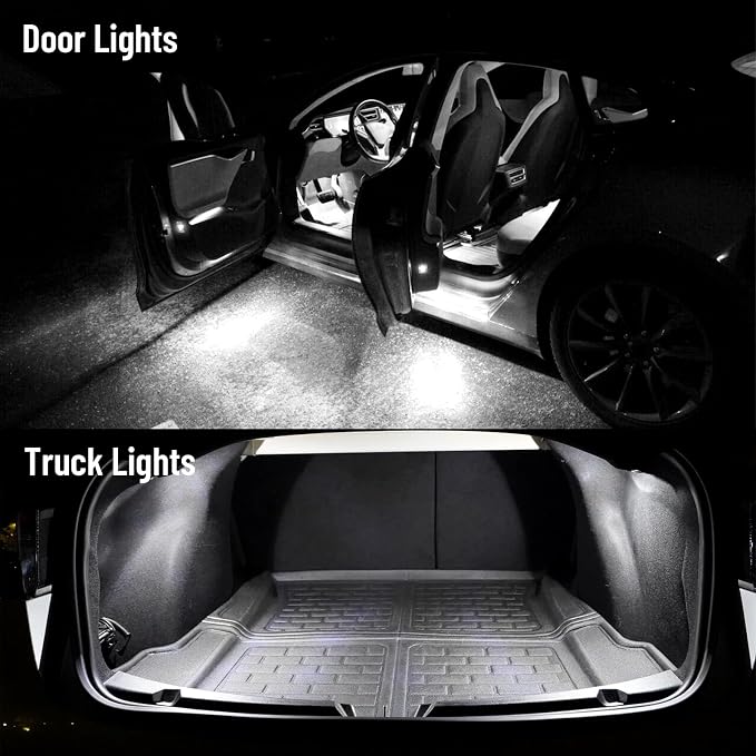 8 Piece CooL White LED Interior Lights Kit - Image 4
