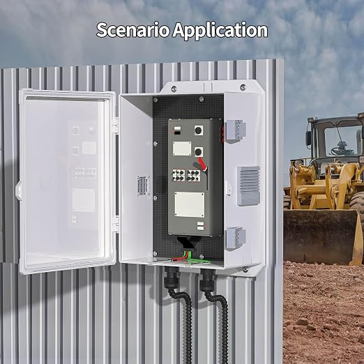 Outdoor Electrical Junction Box, ABS Water Resistant Enclosure - Image 5