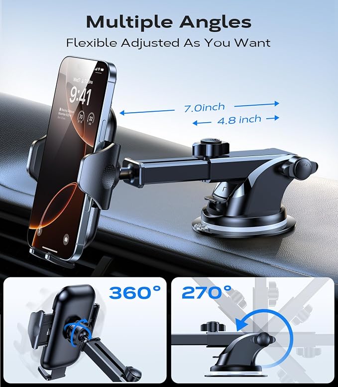 VICSEED Phone Holders for Your Car 2025 Upgraded Car Phone Holder Mount Truck - Image 5