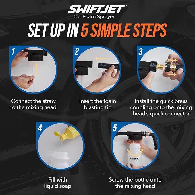 SwiftJet Car Wash Foam Sprayer Gun - Image 5