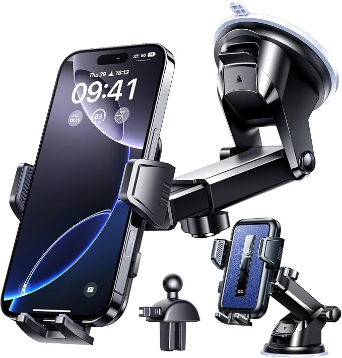 VANMASS 2025 True Upgraded Car Phone Holder, Patent Safety Cell Phone Mount by VANMASS