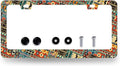 Ethnic Tribal Texture License Plate Frame Boho License Plate Holder Stainless by RNKATIH