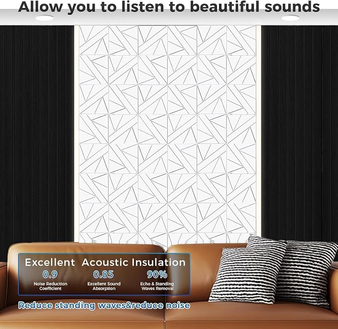 【10 Pack】Acoustic Panels Self-Adhesive - Image 2