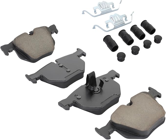 Premium Semi-Metallic Rear Brake Pads Compatible - Image 2