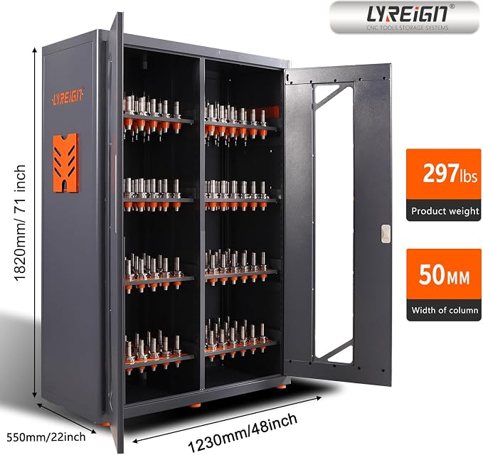 Large Capacity CNC Tool Storage Cabinet, Tool Holder Station Rack - Image 2
