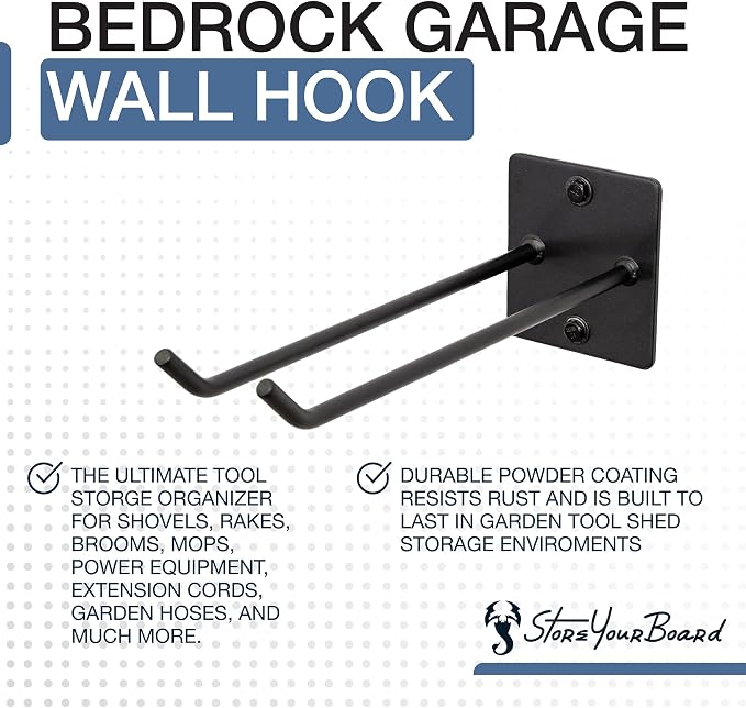 StoreYourBoard Tool Max Single Storage Rack, Wall Mount Home and Garage Hook - Image 3