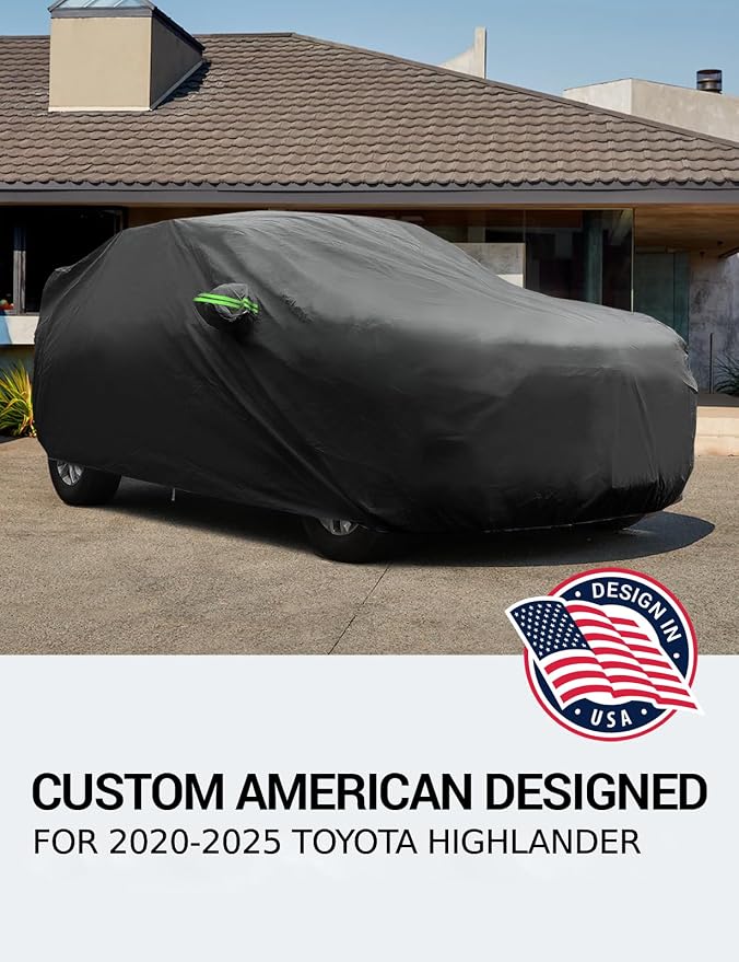 Proadsy 2025 Upgrade Car Cover for Toyota Highlander 2020-2025, Waterproof All - Image 2