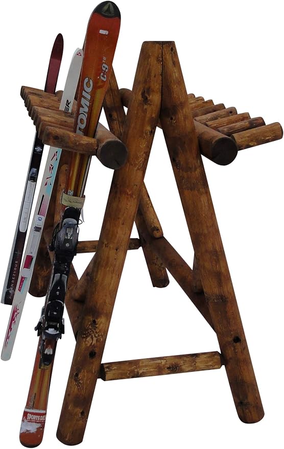 22-Place Freestanding Ski Log Racks, Pole Ski Holders, Garage Racks - Image 4