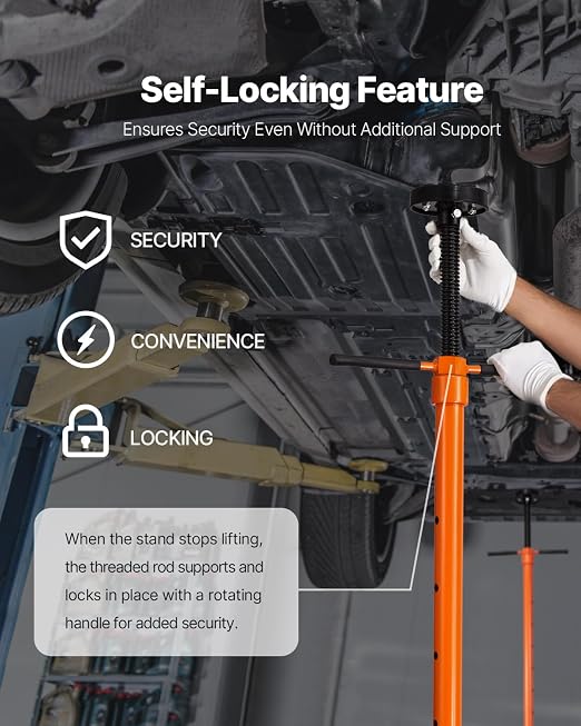 VEVOR Underhoist Support Stand, 3/4 Ton Capacity Under Hoist Jack Stand - Image 5