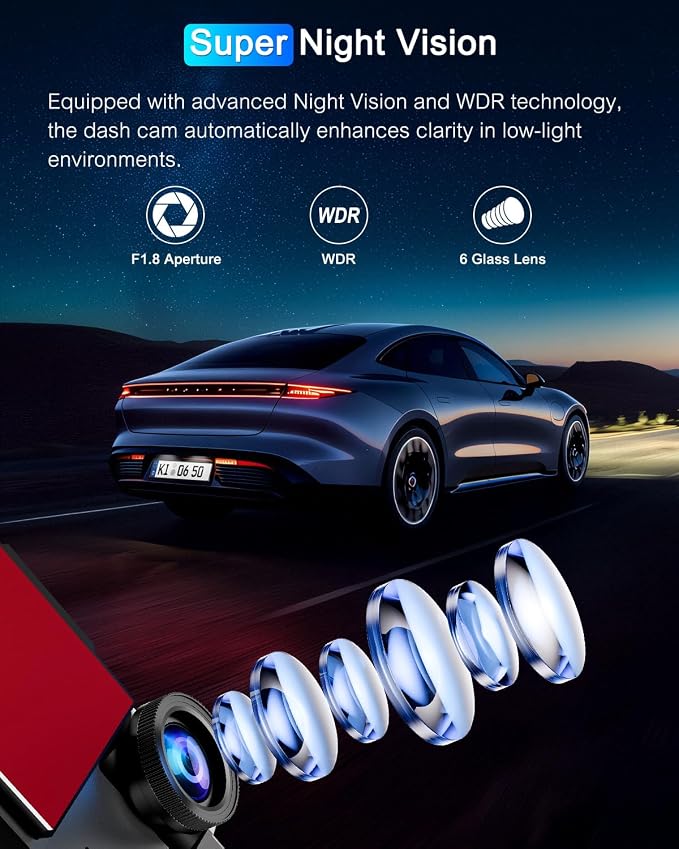 Dash Cam Front 4K Built-in 5GHz WiFi - Image 5