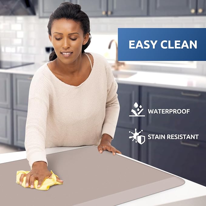 KitchenClouds Kitchen Mat Cushioned Anti Fatigue Rug 24"x70" Waterproof - Image 3