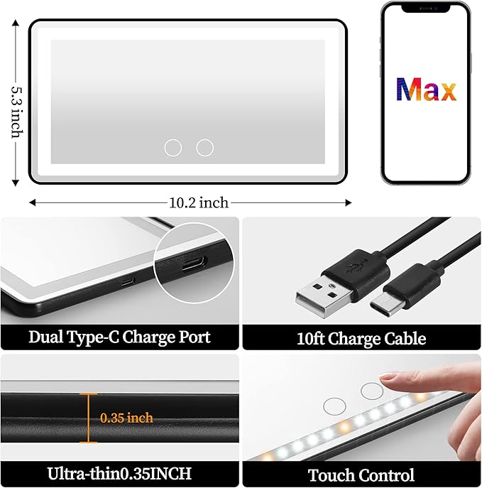 Car Sun Visor Vanity Mirror - Image 4