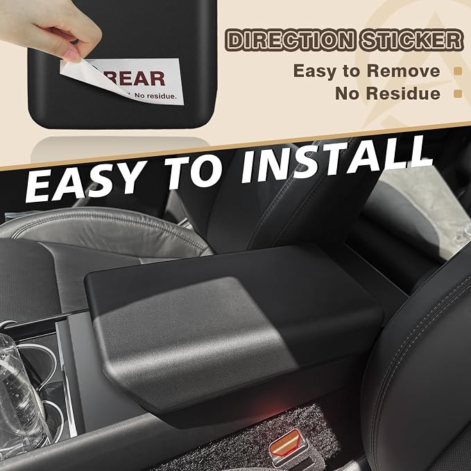 Muslogy Compatible with 2026+ Model Y Juniper Refresh Accessories Armrest Cover - Image 5