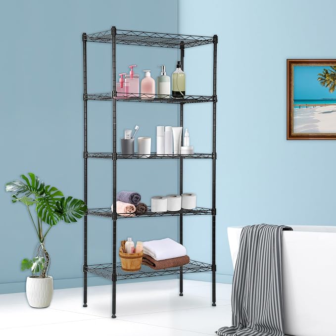 BestOffice Garage Shelving 5 Tier Metal Storage Shelves 750lbs Weight Capacity - Image 2