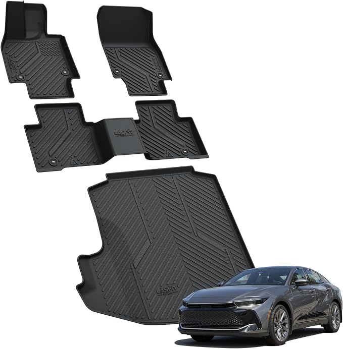 LASFIT Floor Mats&Trunk Mat for Toyota Crown 2023-2026 All Weather TPE Mats - Image 8