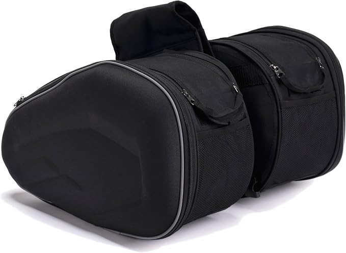 Motorcycle Saddlebags, 36L-58L Expandable Capacity, Motorcycle Panniers by Spartanist-USSmallFamilyBusiness