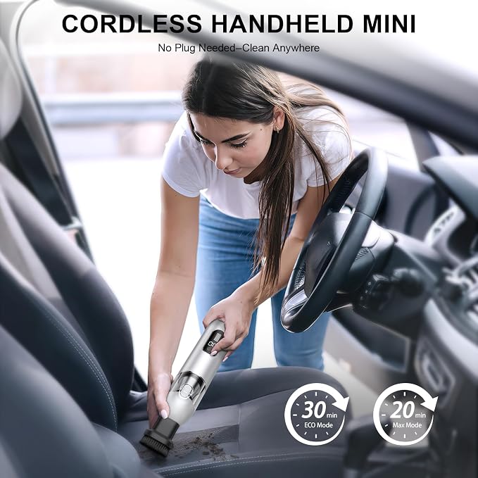 Cordless Handheld Car Vacuum, 16000PA 2-in-1 Blow & Suction, Brushless Motor - Image 5