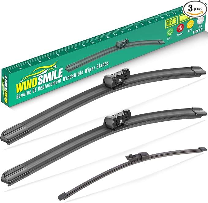 25" 22" 15" Windshield Wiper Blades Replacement by WINDSMILE