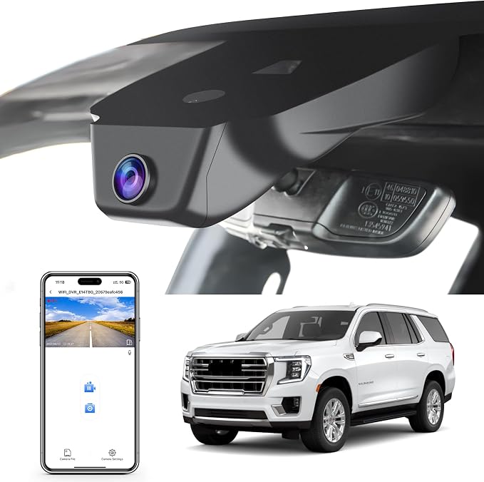 4K Dash Cam Custom fit for GMC Yukon, Yukon XL 2023 2024 2025, SLE SLT AT4 by MANGOAL-OEMStyleAutomotiveElectronics
