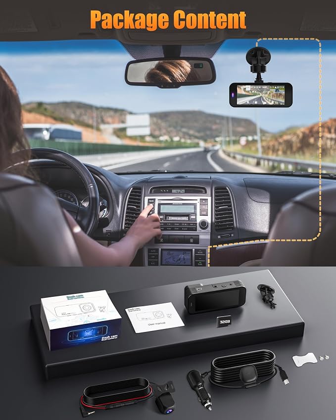 Dash Cam Front and Rear, 8K/2.5K UHD Dash Camera - Image 7