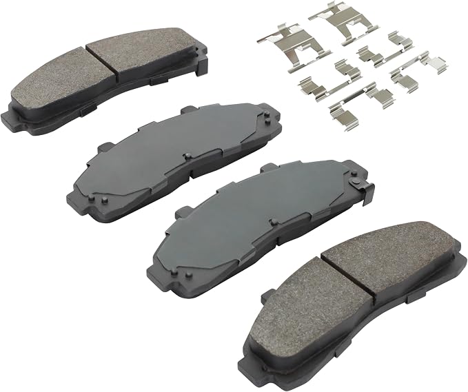Premium Semi-Metallic Front Brake Pads Compatible - Image 2