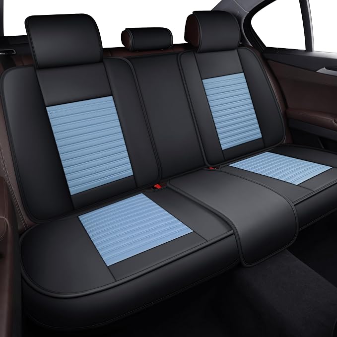 LINGVIDO Car Seat Covers, Breathable and Waterproof Faux Leather Automotive - Image 5